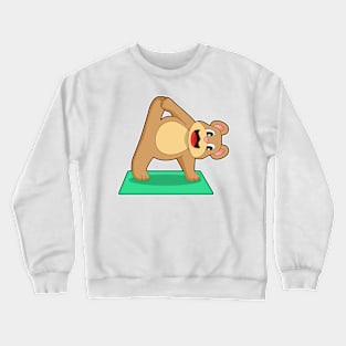 Bear at Yoga Fitness Crewneck Sweatshirt